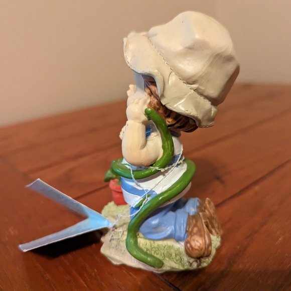 Tender Times Figurine Greenbrier International Boy w/Garden Hose Watering Plants - Picture 5 of 8